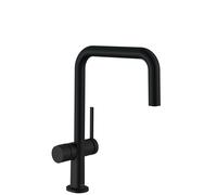 hansgrohe Talis M54 Mitigeur monocommandé pour cuisine U 220, robinet darrêt pour appareil, 1jet, 72807670, Couleur: noir mat