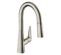 hansgrohe Talis S M51 Mitigeur monocommande de cuisine 160, douchette coulissante, 2 jets, sBox, 73850800