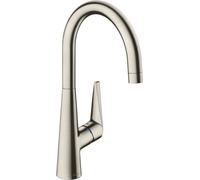 Hansgrohe Mitigeur de cuisine Talis M51 72810800 sur pied acier inoxydable, bec pivotant