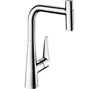 Hansgrohe Mitigeur de cuisine Talis Select M51 chromé - Douchette extractible 2 jets - 7282