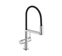 Hansgrohe Talis Select M54 PowderSpray - Mitigeur d'évier avec bras flexible et douchette, EcoSmart, chrome 72861000