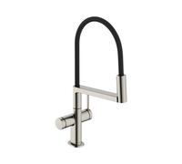 Hansgrohe Mitigeur de cuisine Talis Select M54 PowderSpray 3 jets sur pied inox 72861800