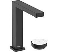 hansgrohe Tecturis E 2 trous mitigeur lavabo 73053670 avec garniture de vidage , CoolStart, noir mat