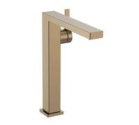 Hansgrohe Mitigeur de lavabo Tecturis E 73070140 – Bec 197 mm – Garniture push‑open – Bronze brossé