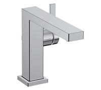 Mitigeur lavabo monocommande hansgrohe Tecturis E 73023340, saillie 155 mm, avec bonde clic-clac, finition chrome noir brossé