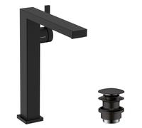 hansgrohe Tecturis E mitigeur lavabo 73070670 projection 197mm, avec push-open garniture de vidange , noir mat