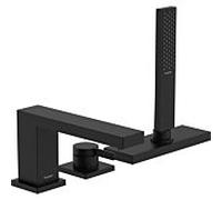 hansgrohe Tecturis E mitigeur de bain 3 trous 73443670 avec sBox, noir mat