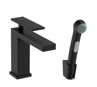 Hansgrohe Tecturis E mitigeur de lavabo avec douchette bidet sur pied noir 73210670