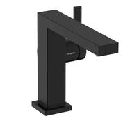 Hansgrohe Mitigeur de lavabo Tecturis E sur pied bec 155 mm sans garniture de vidange noir mat