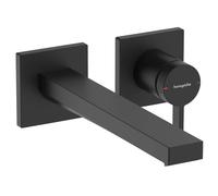 Hansgrohe Tecturis E - Mitigeur de lavabo encastré, avec vidage, installation à 2 trous, EcoSmart, noir mat 73051670