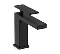 Hansgrohe Mitigeur lavabo sur pied Tecturis E – sortie 144 mm, vidage à tirette – noir mat
