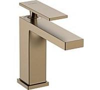 Hansgrohe Mitigeur de lavabo sur pied Tecturis E 73011140, bec 144 mm, sans garniture, bronze brossé
