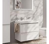 Hansgrohe Mitigeur de lavabo sur pied Tecturis E 73021700 – bec 155 mm, blanc mat, sans vidage