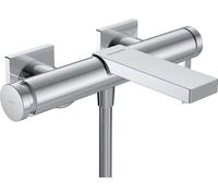hansgrohe Tecturis E Mitigeur monocommandé pour bain, 2 consommateurs, saillie 213mm, apparent, 73420000, Couleur: chrome