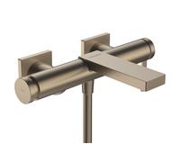 hansgrohe Tecturis E Mitigeur monocommandé pour bain, 2 consommateurs, saillie 213mm, apparent, 73420140, Couleur: Bronze brossé