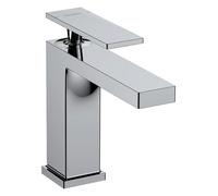 hansgrohe Tecturis E Mitigeur monocommandé pour lavabo 110, saillie 144mm, sans garniture de vidage, EcoSmart+, 73011340, Couleur: Chrome noir brossé