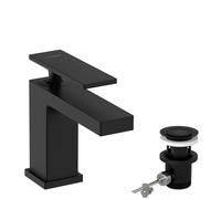 Hansgrohe Mitigeur de lavabo Tecturis E monocommandé saillie 122 mm CoolStart vidage noir mat