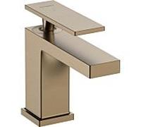 hansgrohe Tecturis E vanne pilier 73013140 projection 122mm, avec poignée à levier, bronze brossé