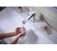 hansgrohe Tecturis E WTM 110 avec garniture d'écoulement à tirette chromée, 1 pièce.