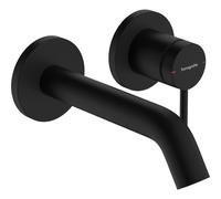 Hansgrohe Tecturis Robinet lavabo encastré - mitigeur - rond - monocommande - bec 16.5 cm - noir mat 73350670
