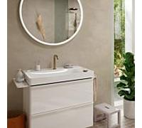 hansgrohe Tecturis S 2 trous mitigeur lavabo 73353140 avec garniture de vidage , CoolStart, bronze brossé