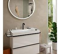 Robinetterie de lavabo hansgrohe Tecturis S à 2 trous, 150 CoolStart, EcoSmart+, portée 139 mm, 73353670, Couleur: noir mat