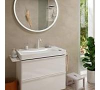 hansgrohe Tecturis S 2 trous mitigeur lavabo 73353700 avec garniture de vidage , CoolStart, blanc mat
