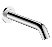 Bonde de baignoire Hansgrohe Tecturis S 73411340, saillie 198 mm, chrome noir brossé