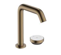 hansgrohe Tecturis S robinetterie de lavabo 2 trous 150 CoolStart, EcoSmart+, portée 139mm, 73353140, Couleur: Bronze brossé