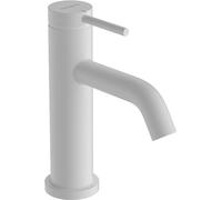 hansgrohe Tecturis S - Mitigeur de lavabo eau froide sans tirette ni vidage, Robinet de salle de bain avec hauteur sous bec 80 mm, économie d'eau (EcoSmart+), Blanc mat, 73313700