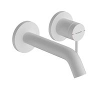 Hansgrohe Tecturis S - Mitigeur de lavabo encastré, avec vidage, installation à 2 trous, EcoSmart, blanc mat 73350700