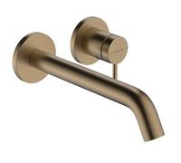 Hansgrohe Tecturis S - Mitigeur de lavabo encastré, avec vidage, installation à 2 trous, EcoSmart, bronze brossé 73351140