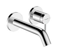 Hansgrohe Mitigeur lavabo Tecturis S encastré mural avec vidage bec 165 mm chromé 73350000
