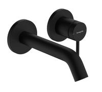 Hansgrohe Tecturis S - Mitigeur de lavabo encastré, avec vidage, installation à 2 trous, EcoSmart, noir mat 73350670