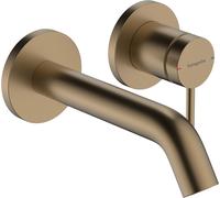 Hansgrohe Mitigeur lavabo encastré Tecturis S monocommande, bec 16,5 cm, bronze brossé 73350140