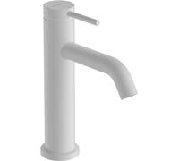 hansgrohe Tecturis S - Mitigeur de lavabo sans tirette ni vidage, Robinet de salle de bain avec hauteur sous bec 110 mm, économie d'eau (EcoSmart+), Blanc mat, 73311700