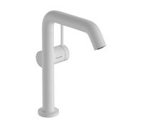 hansgrohe Tecturis S mitigeur lavabo 73360700 avec bec pivotant et push-open garniture de vidange , blanc mat