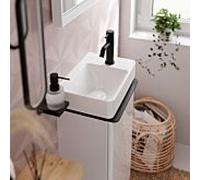 hansgrohe Tecturis S mitigeur lavabo 73302670 saillie 108mm, avec tirant garniture de vidange , noir mat