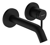 hansgrohe Tecturis S mitigeur lavabo 73350670 encastré, pour montage mural, saillie 165 mm, noir mat