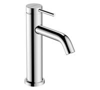 Mitigeur lavabo monocommande hansgrohe Tecturis S 73310340, saillie 116 mm, avec bonde clic-clac, finition chrome noir brossé