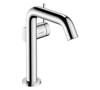 Mitigeur lavabo monocommande hansgrohe Tecturis S 73340340, saillie 139 mm, avec bonde à ouverture par pression, finition chrome noir brossé