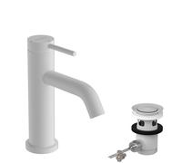 Hansgrohe Mitigeur lavabo Tecturis S sur pied avec vidage à tirette Blanc mat 73302700