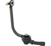 hansgrohe Tubset 58152180 Kit de vidange et de trop-plein universel pour baignoires avec bouchon anti-odeurs, convient pour baignoires avec un diamètre d'écoulement de 52 mm