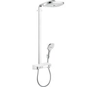 Hansgrohe Tuyau de douche Raindance Select Weiss / chrom mit Kopfbrause Raindance E Air 3jet 300mm
