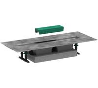 hansgrohe UBox 56016180 Kit complet d'installation plate universelle 600 pour gouttières de douche
