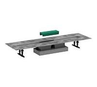 hansgrohe uBox universal set complet 56019180 90 cm, pour Plomberie plat pour sets prêts à l'emploi Rigole de douche