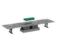 Hansgrohe uBox universal - Ensemble complet pour caniveaux de douche linéaires 1000, pour installation standard, inox 56026180