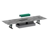 Hansgrohe uBox universal - Ensemble complet pour caniveaux de douche linéaires 800, pour installation à plat, inox 56018180