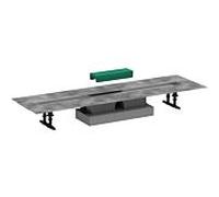 hansgrohe uBox universal set complet 56019180 90 cm, pour Plomberie plat pour sets prêts à l'emploi Rigole de douche