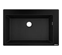 Hansgrohe évier 43313170 770 x 510 mm 2000 cuve principale trou de coulée prédéfinie noir graphite